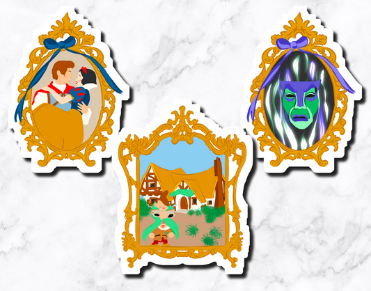 Snow Princess Sticker Set **set of 3**