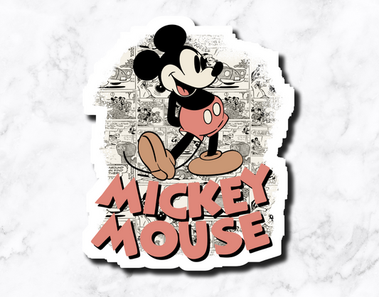 Vintage Mouse Sticker