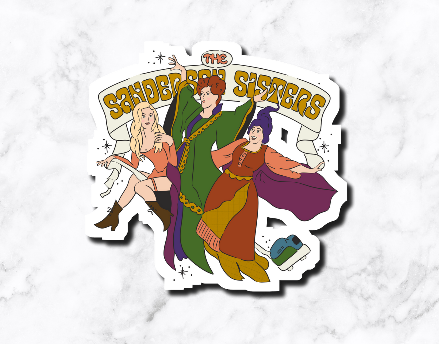 Witchy Sistahs Sticker