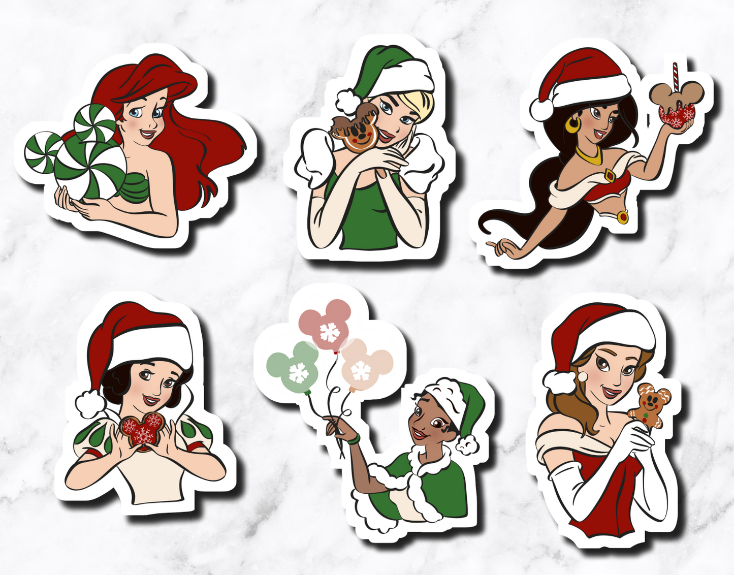 Christmas Princess Sticker