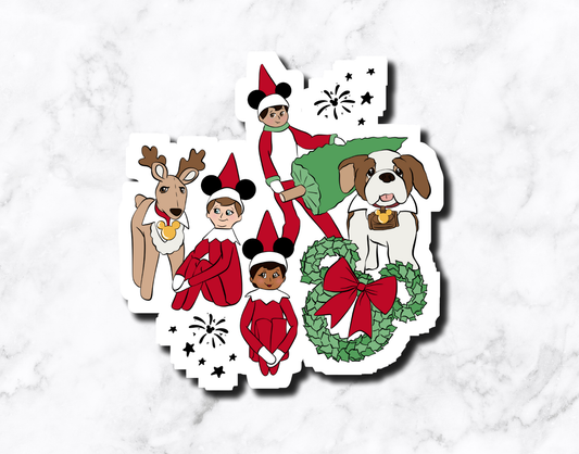 Elf on Shelf Sticker