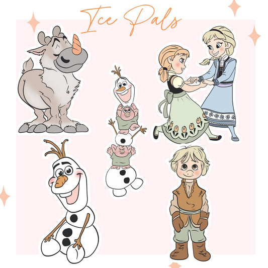 Ice Pals (set of 5 stickers)