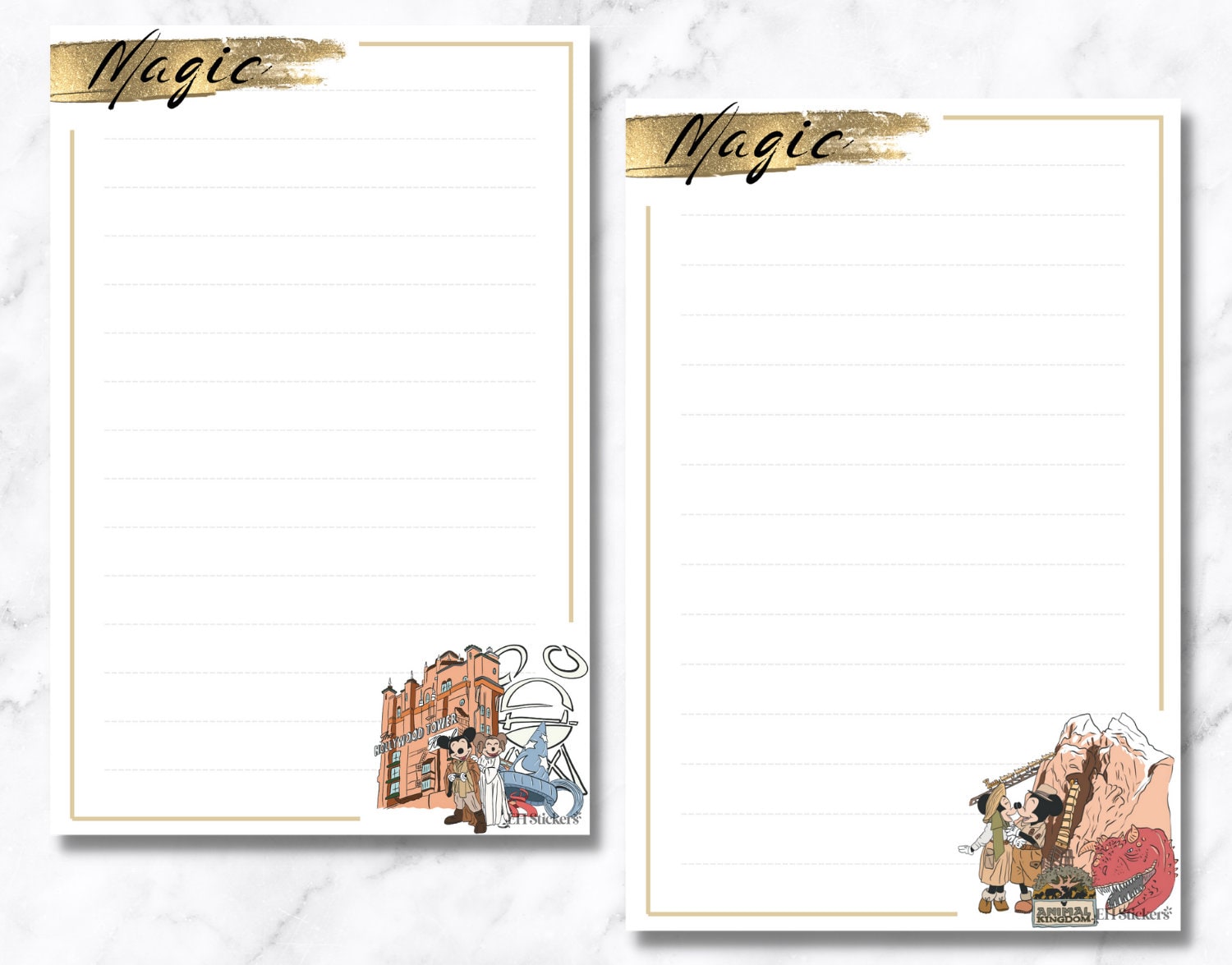 Magical Parks Notepad