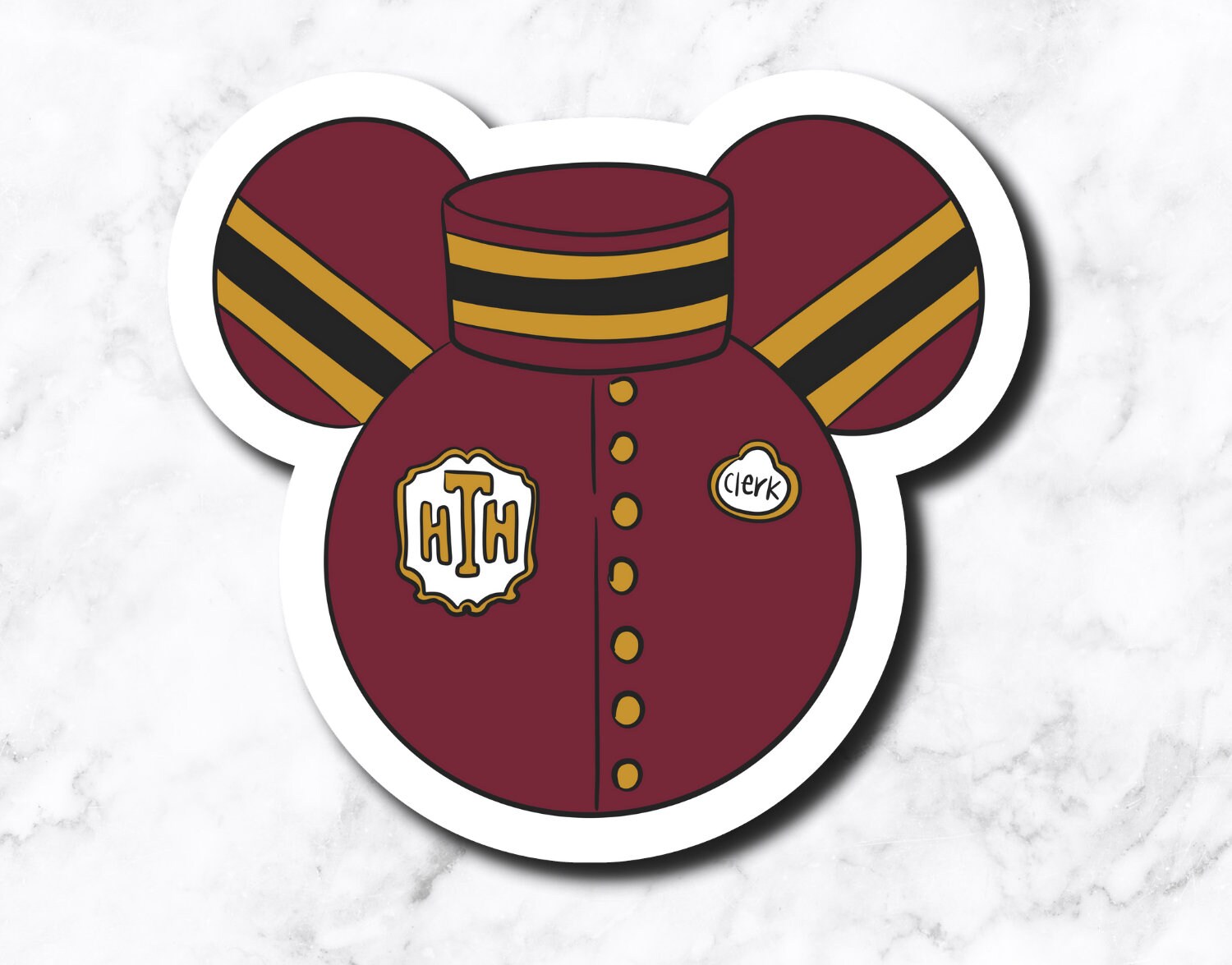 Hollywood Tower Mouse Mashup (set of 5 stickers)