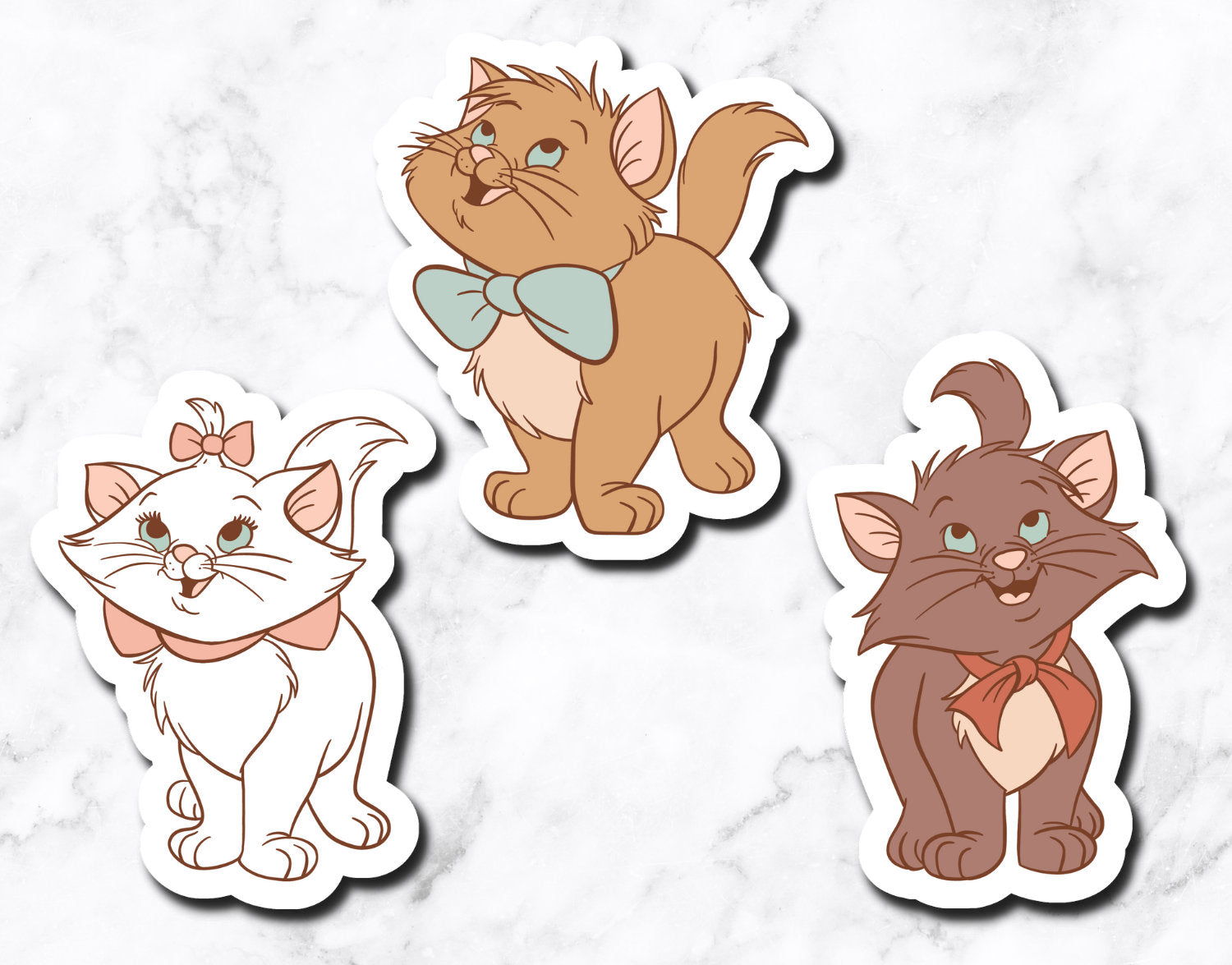 The Cats (set of 3 stickers)