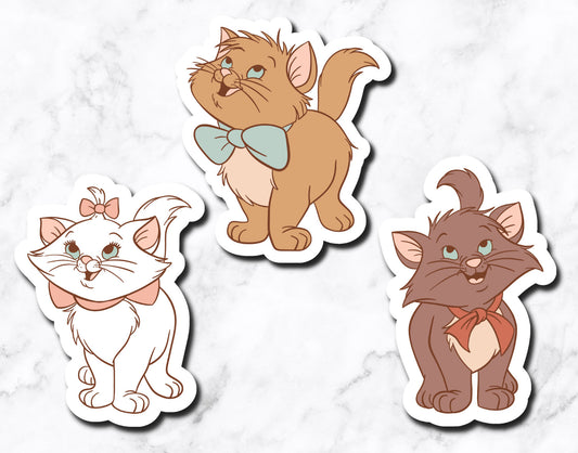 The Cats (set of 3 stickers)