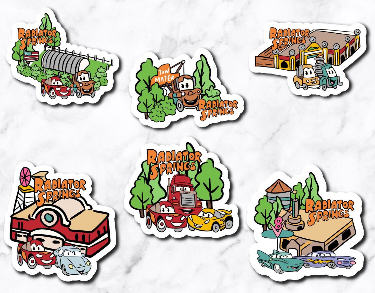 RS Map - Characters (set of 6 stickers)