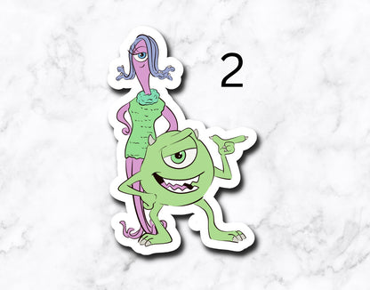 Monsters (set of 4 stickers)