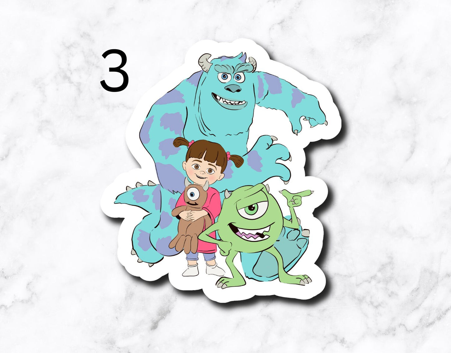 Monsters (set of 4 stickers)