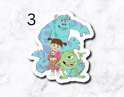 Monsters (set of 4 stickers)