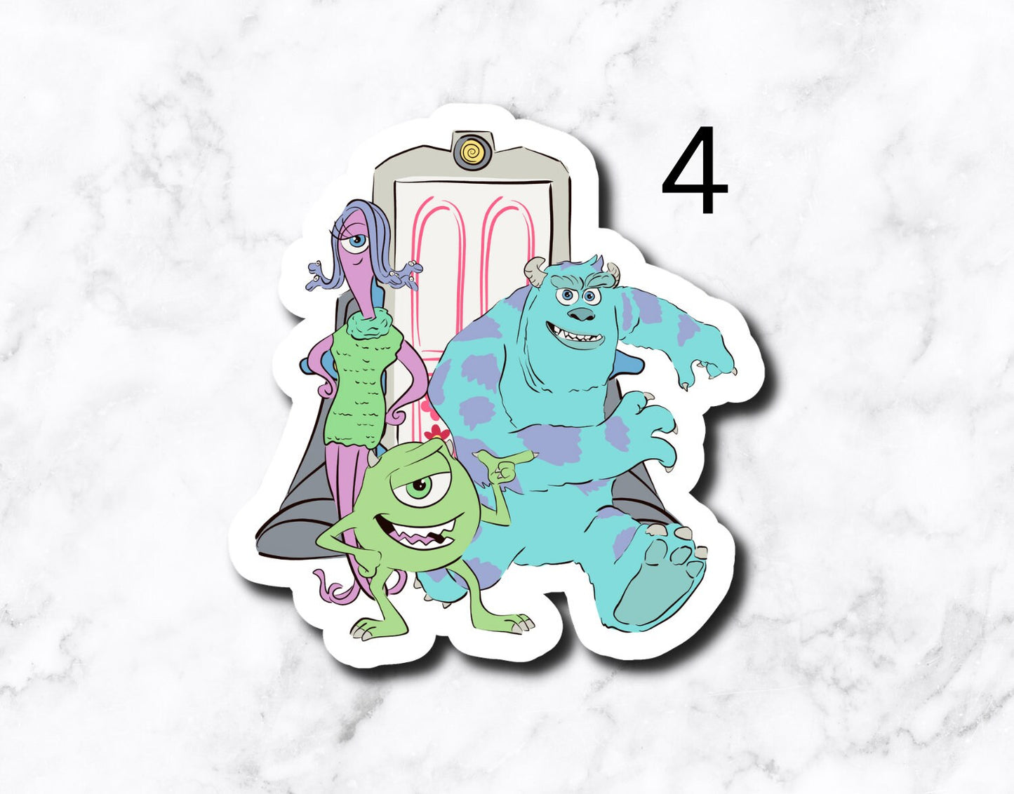 Monsters (set of 4 stickers)