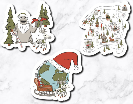 Nightmare Map (set of 3 stickers)